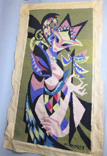Jean-Claude DUPREZ (20th century)
Arlequine,
Wool...