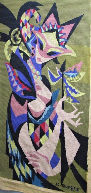 Jean-Claude DUPREZ (20th century)
Arlequine,
Wool...