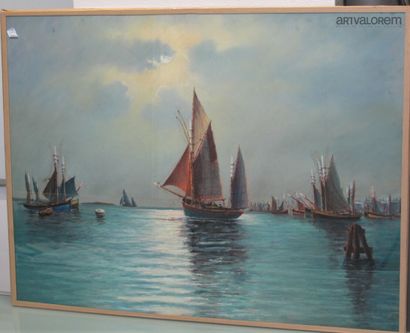 R.DUPRE (20th century)
Fishing boats in the...