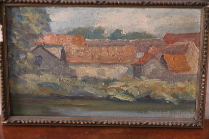 DELSART (20th century) 
Woman leaning, 
oil...