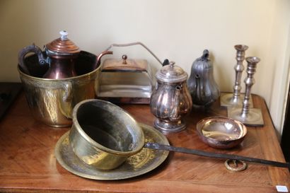 MANNETTE - Set including copper saucepan,...