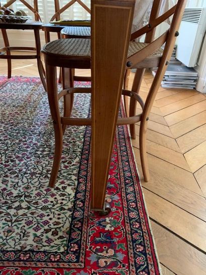 Rectangular dining table in mahogany and...