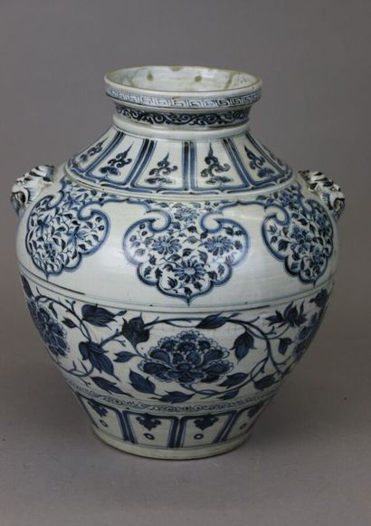 CHINA in the Yuan style,
Jar with handles...