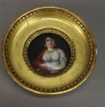 19th century FRENCH SCHOOL 
Portrait of Maylle...