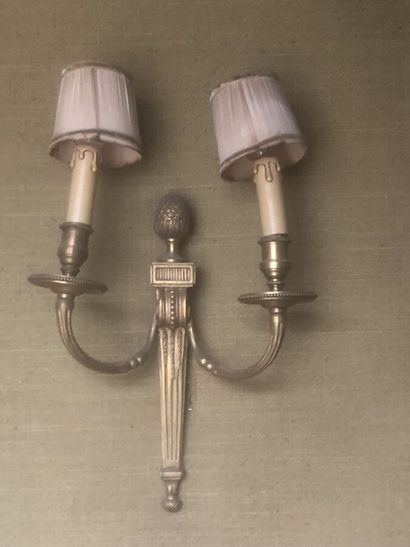 Pair of ormolu sconces.
Louis XVI style.
Height...
