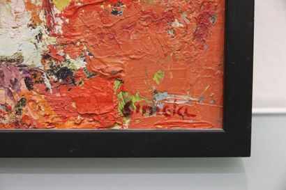 SINICKY (20th century)
Still life with basket,...