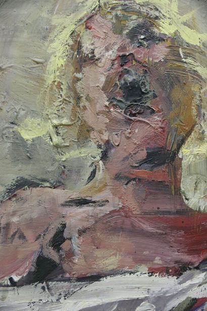 MODERN SCHOOL,
Woman screaming, 
Oil on canvas,...