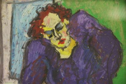 Serge HANIN (born 1945)
Woman in a purple...