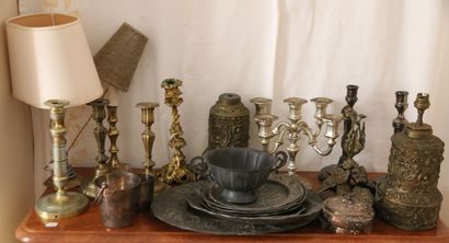 MANNETTE - Set comprising: two silver-plated...
