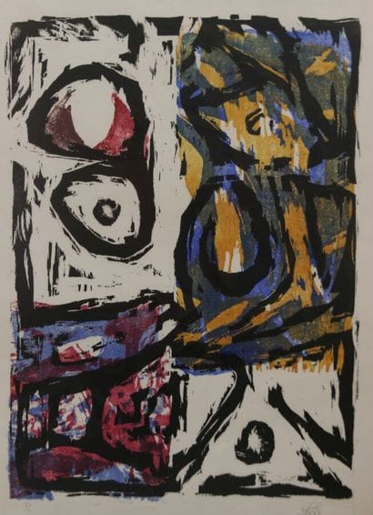 LLINAS Guido (1923-2005)
Abstraction, 
Color...