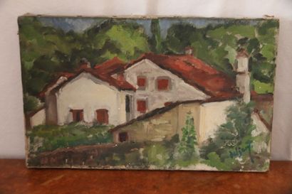 DELSART (20th century) 
Woman leaning, 
oil...
