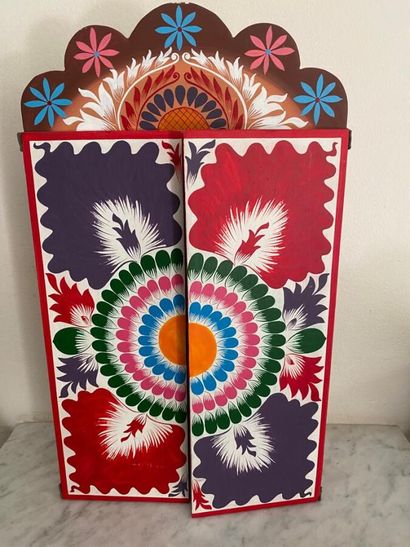 CUSCO (Peru)
Carved and polychrome painted...