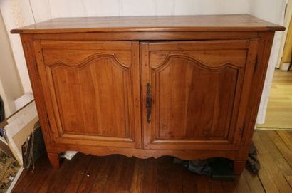 Moulded walnut sideboard opening with two...
