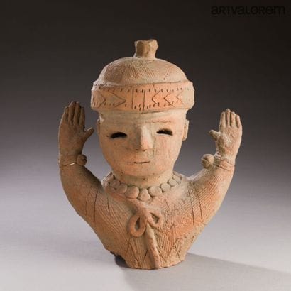 JAPAN, early 20th century. 
Haniwa in the...