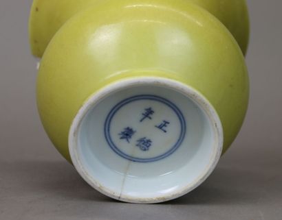 CHINA. 
Tan yu porcelain vase, glazed white...