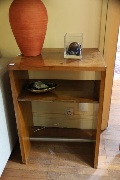 Mahogany veneered sideboard with one shelf,...