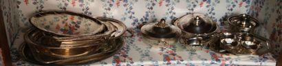 MANNETTE - Silver-plated set including: covered...
