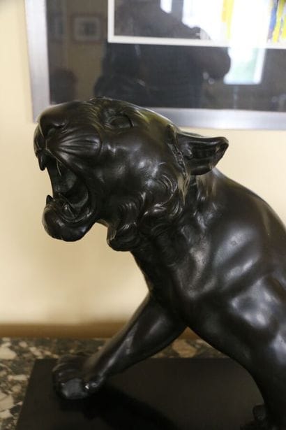 20th century SCHOOL,
Roaring tiger,
Black...