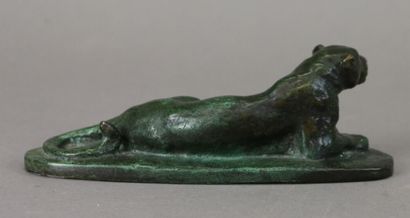 Antoine-Louis BARYE (1796 - 1875), after,
Reclining...