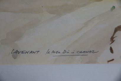 LAVENANT (20th century)
The Men Du at Carnac,...