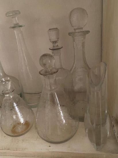 MANNETTE - Set including thirteen glass and...