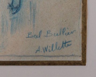 Léon Adolphe WILLETTE (1857-1926)
Bal Bullier,
Pencil...