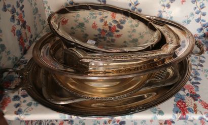 MANNETTE - Silver-plated set including: covered...