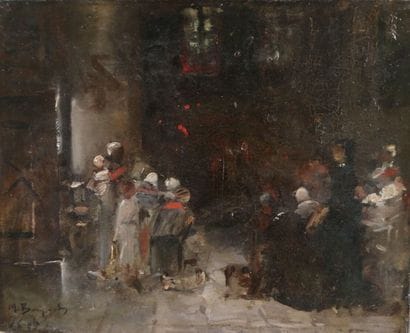 Maurice BOMPARD (1857-1935)
Interior scene...