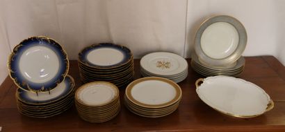 HAVILAND, Limoges. 
Part of a porcelain dinner...