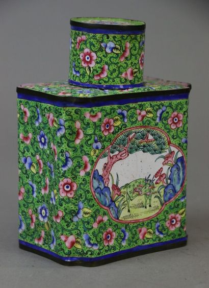 CHINA, late 19th century,
Rectangular cut-edge...
