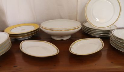 MANNETTE - Limoges porcelain dinner service...