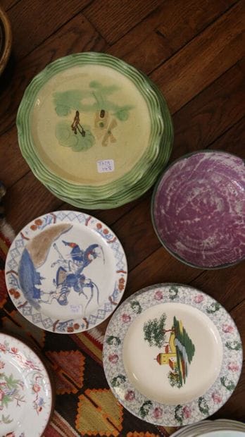 MANNETTE - Set of earthenware plates including...