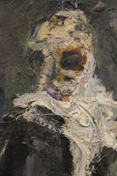 MODERN SCHOOL,
Man screaming, 
Oil on canvas,
49.5...
