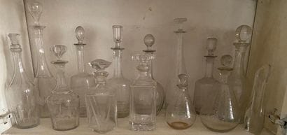 MANNETTE - Set including thirteen glass and...