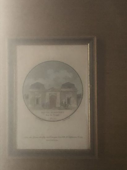 FRENCH SCHOOL 19th century
Six framed color...