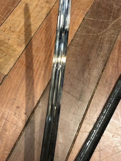 Officer's sword, probably naval, with watermarked...