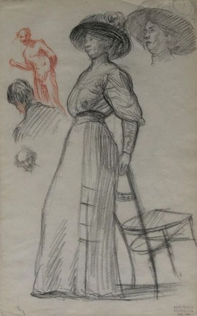 André Eugène COSTILHES (1865-1940)
Study...