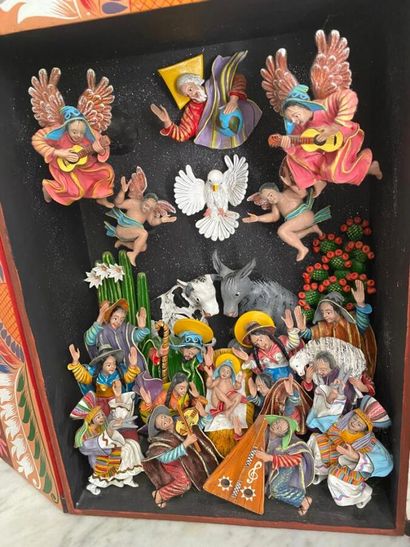 CUSCO (Peru)
Carved and polychrome painted...