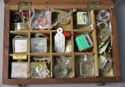 Set of jeweler's parts in silver- or gold-plated...