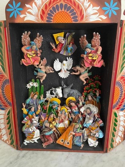 CUSCO (Peru)
Carved and polychrome painted...