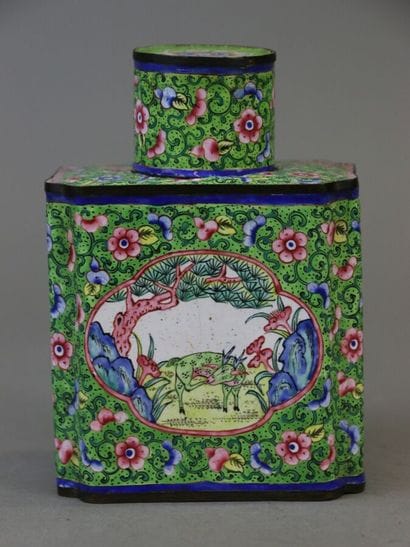 CHINA, late 19th century,
Rectangular cut-edge...