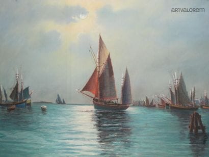 R.DUPRE (20th century)
Fishing boats in the...
