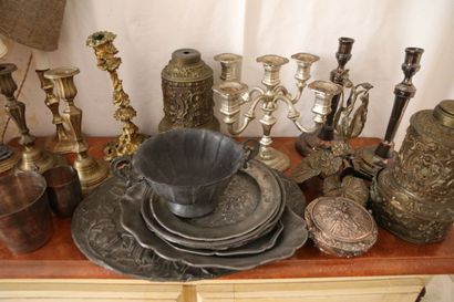 MANNETTE - Set comprising: two silver-plated...