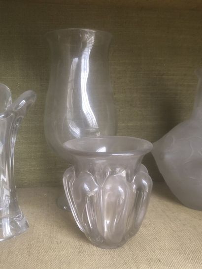 MANNETTE - Set comprising : 
- 2 glass vases...