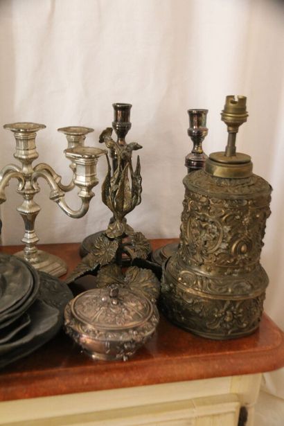 MANNETTE - Set comprising: two silver-plated...