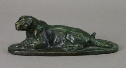 Antoine-Louis BARYE (1796 - 1875), after,
Reclining...