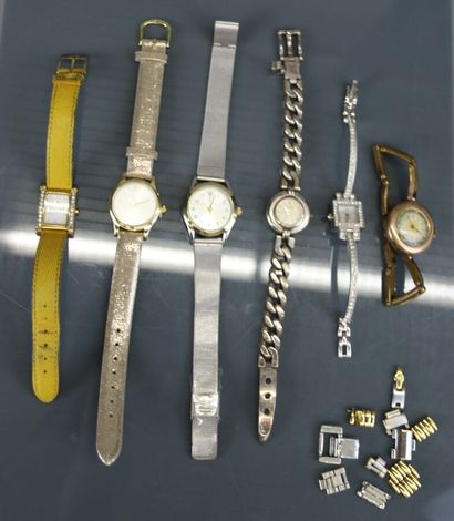 A gold-plated ladies' wristwatch, mechanical...