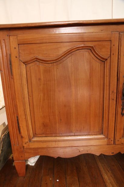 Moulded walnut sideboard opening with two...