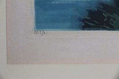 SCHOOL early 20th century,
Seascape,
Etching...