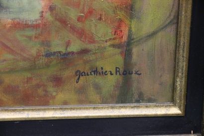 Gauthier ROUX (20th)
Vase with horse,
Oil...
